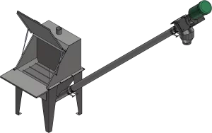animated 3D rendering of FormPak's BagBreak from an ISO view