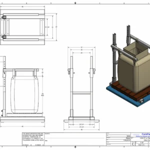 FormPak BagFlo 500-HT Unloader with FlexFlow Model Screw Conveyor