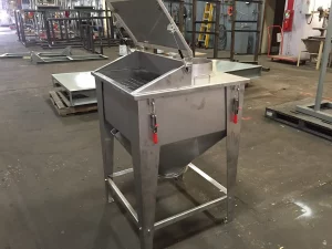 FormPak's stainless steel Bag Break with Unloader Inlet